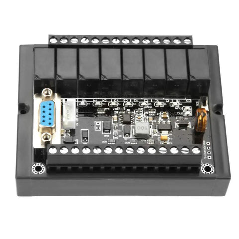 FX1N-20MR PLC Controller Module With Relay Output And Delay Logic, Industrial control board for rugged automation, top view