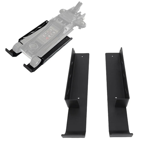 Heavy Duty Floor Jack Stand Rack Wall Mount For Garage Organization And Trolley Jack Holder Storage Bracket In High Strength Steel