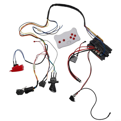 Ride On Car Wire Harness And Switch Conversion Kit With Two Point Four G Remote And Smooth Start components displayed