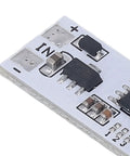 Close-up of the 8-Channel Capacitive Touch LED Dimmer Panel circuit board for cabinets and under-cabinet lighting, 5-24V DC module.