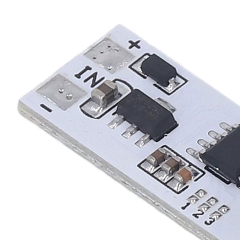 Close-up of the 8-Channel Capacitive Touch LED Dimmer Panel circuit board for cabinets and under-cabinet lighting, 5-24V DC module.