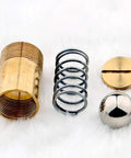Heavy Duty Brass Ball Catch Door Latch Set For Cabinets And Closets Adjustable Spring Loaded 12mm Thread Plate Gold Finish
