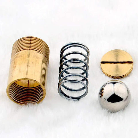 Heavy Duty Brass Ball Catch Door Latch Set For Cabinets And Closets Adjustable Spring Loaded 12mm Thread Plate Gold Finish