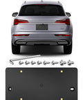 Audi Beefy Rear License Plate Bracket And Holder For Q3 Q4 E Tron Q4 Sportback E Tron Q5 Q5 Plug In Hybrid Q5 Sportback SQ5 SQ5 Sportback Q6 E Tron SQ6 E Tron Q7 SQ7 Q8 SQ8 RS Q8 Performance 2009 2025 ABS Durable with mounting hardware