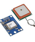 Six Pack GPS Flight Controller Module With Ceramic Antenna for Arduino Projects, 3V-5V power compatibility, TTL RS232 interface