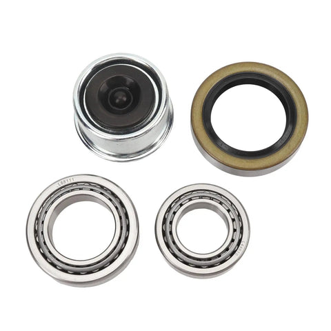 7 Piece Beefed Up Trailer Wheel Hub Bearing Repair Kit For One And One Sixteenth Inch To Three Eighths Inch Axles Includes L68149