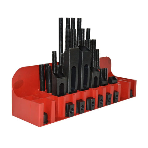 58 Piece Milling Machine Clamping Set for Milling Vices Heavy Duty Boss Grade Workholding Kit with M12 Accessories.