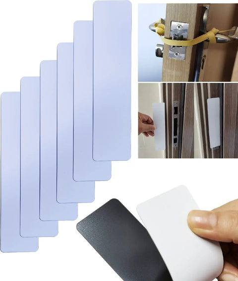Instant Magnetic Door Lock Strips For Frames Quick No Fuss Lockdown Security Bar System For Schools And Offices shown in use.