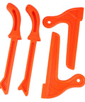 Orange Table Saw Push Sticks 4 Pack Must Have Safety Push Blocks With Magnetic Stick Function, Durable Plastic Hand Tool Set