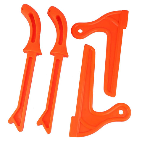 Orange Table Saw Push Sticks 4 Pack Must Have Safety Push Blocks With Magnetic Stick Function, Durable Plastic Hand Tool Set