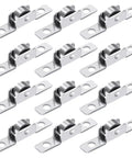 Top Shelf Heavy Duty 3/8 Inch Sliding Window Rollers 12 Pack Metal Wheels showcasing durable metal rollers, ideal for doors and cabinets.