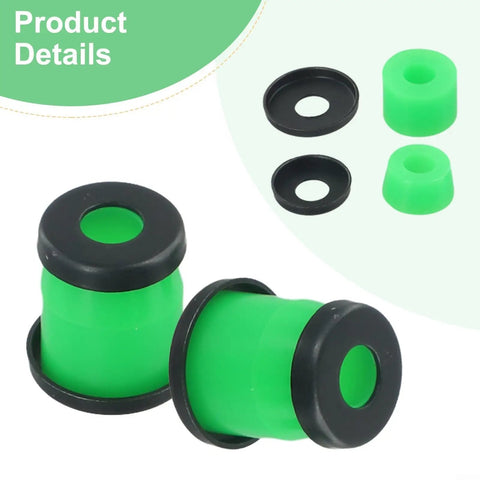 Pivot Tube Maintenance Kit For Skateboards And Longboards With Pivot Cups Axle Nuts Speed Rings Cylindrical And Tapered Bushings In Green