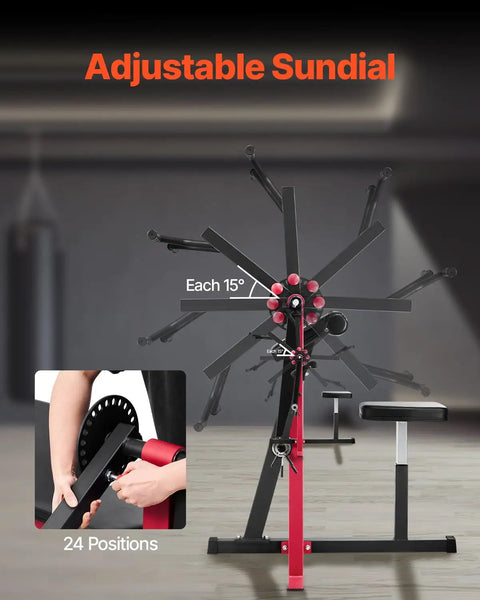 Adjustable sundial of 2 In 1 Bicep Curl And Triceps Extension Machine With Seated Arm Isolated Station for home gym bench