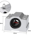 Pro Grade SCS12UU Linear Ball Bearing Slide Block Units 12mm Bore Pack Of 4 dimensions with aluminum alloy housing and chromium steel balls
