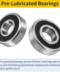 Front Load Washer Tub Bearing And Seal Repair Kit For Kenmore And LG Machines with pre-lubricated bearings for reduced friction.