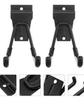 Heavy Duty Black Wall Mounted Hooks For Towels And Coats With Tough As Nails Grip To Secure Bags And Umbrellas While You Knock Clutter To The Curb In Any Room, showcasing sturdy black hooks.