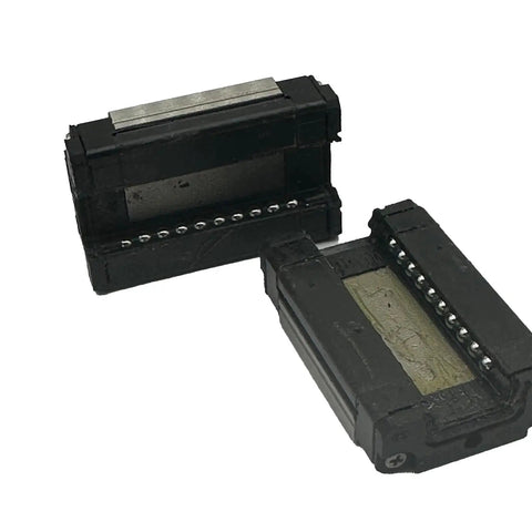 One Piece Slip Joint Linear Guide Block Rail Kit With Lift Off Carriage components displayed