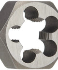 M14 X 1.5 Carbon Steel Hex Rethreading Die Right Hand Cut for Dressing Damaged Threads, heavy-duty DWT series tool.