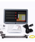 Pro Shop Digital Caliper And Triple Axis Digital Readout Set With 0.001mm Precision Linear Steel Bars, control display with cables.