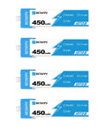 BT2.0 450mAh 1S LiPo Battery With BT2.0 Connector For Tiny Whoop Drones, 3.8V 30C To 60C Discharge, Stable Power