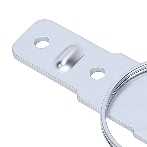 Close-up of detachable D type gate hinges for dump trucks and trailers, zinc plated steel, weld on, with greaseable pin.