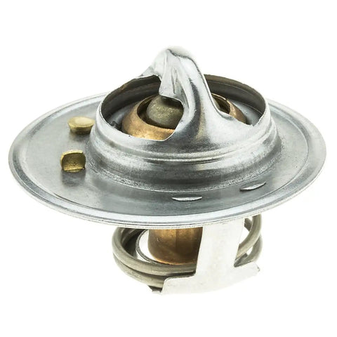 Top Tier Engine Coolant Thermostat Replacement Keeps Your Ride Running Hella Smooth And Operating Temps Steady Direct Fit Auto Climate Care Part For Kia Rio Mazda 626 Sephia close-up view.