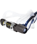 MiniQ40 MK2 Dive Light 250 Lumens Hand Free Underwater Torch with Mask Strap 5 Hour Run Time Push Button Rear Switch Black