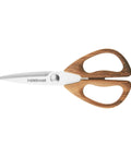 All Purpose Kitchen Shears With Faux Wood Grain Handles And Ultra Sharp Stainless Steel Blades For Meat And Herbs And More