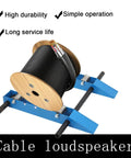 Heavy Duty Cable Drum Roller Reel Dispenser Rolls Out 30 To 120 Cm Wire Spools With A Bulletproof Steel Frame And Greased Up Casters For Smooth Crew Ready Cable Pulling And Massive Weight Handling.