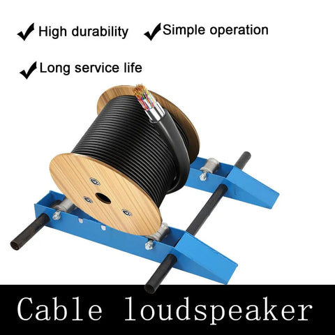 Heavy Duty Cable Drum Roller Reel Dispenser Rolls Out 30 To 120 Cm Wire Spools With A Bulletproof Steel Frame And Greased Up Casters For Smooth Crew Ready Cable Pulling And Massive Weight Handling.