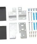 Heavy Duty Corner Brackets For Cabinets And Cupboards Wall Mounting Hardware Set includes metal brackets and screws.