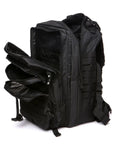 All Day Ready 45L Nylon Waterproof Tactical Backpack For Fishing, Hunting, Hiking, Camping And Outdoor Adventures with open compartments