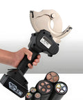 Heavy Duty Hydraulic Battery Cutter With Electric Ratchet Tool 75mm Capacity cutting aluminum and copper cables