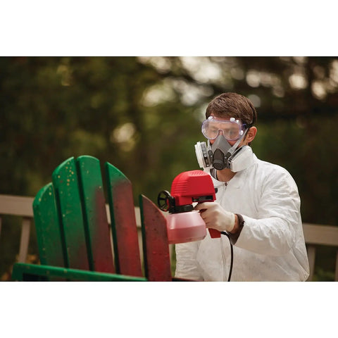 Man using Half Facepiece Disposable Respirator Assembly 53P71 NIOSH Approved Organic Vapor P95 Respiratory Protection For Heavy Duty Jobs Large