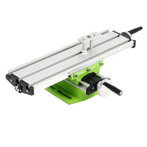 12.2 Inch Mini Milling Machine Worktable With Compound Drilling Slide Table, Multifunction Drill Vise Fixture Pro Grade And Adjustable Bench Drill Surface