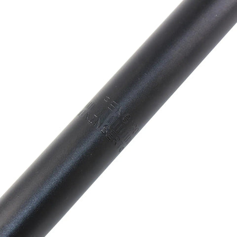 Close-up of Shock Absorbing 31.8mm Seat Post for E Bikes 350mm Length Aluminum Alloy with Anodized Housing and Reversible Adjuster