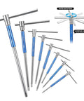 Premium Metric T Handle Hex Key Set Forge From Heavy Duty Chrome Vanadium Steel With Slim Sliding Grip And Compact Foldable Case For Auto Repair Bike Fixes And Daily Hardware Tasks You Can Totally Rely On For Any Tough Job Around The House Or Garage, 6mm