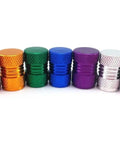 Colorful Aluminum Wheel Hub Valve Caps 28 Piece Set For Schrader Valves Dope Color Mix 4 Caps Per Color 11mm x 16mm