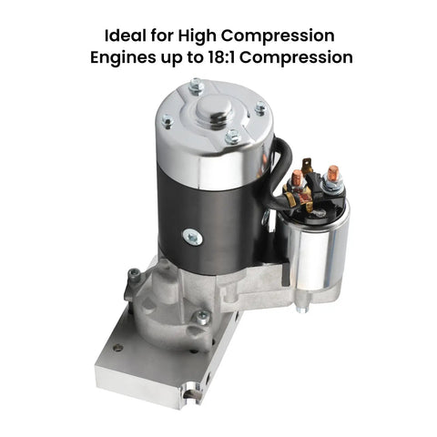 Beefy High Torque Mini Starter For Chevy Small Block Big Block V8 Engines Automatic And Manual Transmissions 153 Or 168 Tooth Ring Gear Tough As Nails Upgrade, high torque starter motor.