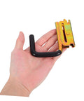 Hand holding E Track Heavy Duty Hooks For Tool Storage And Cargo Security On Enclosed Trailers And Trucks