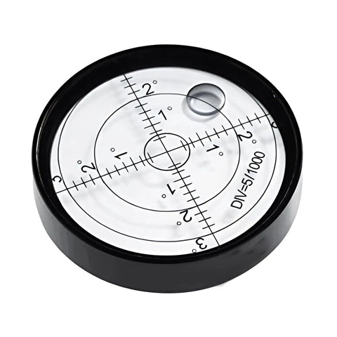 60mm Green Bullseye Round Bubble Level With Aluminum Case For Surveying Instruments And Vehicles, Pro Grade Spirit Level