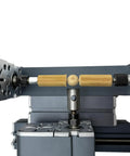 EssEthmy 36W Mini Wood Bead Lathe Machining Machine for DIY Craft Projects, focusing on metal frame and wooden bead turning.