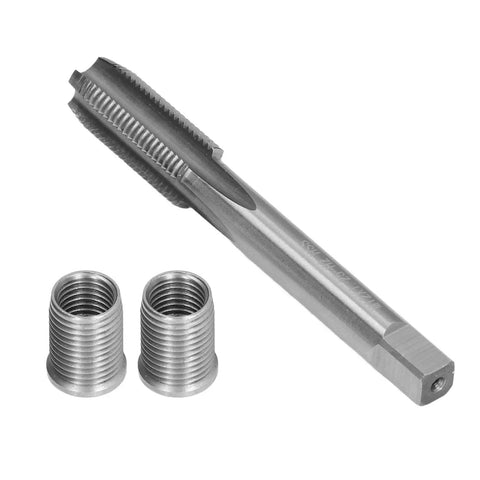 Top Notch Universal Thread Repair Tool Kit For M10 And M12 Stripped Bolts Fixing Gasoline Engines Generators Without Engine Removal Effort, steel tap and inserts