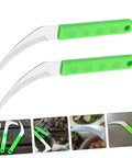 Two Piece Manual Weeding Sickle Tool Set For Quick Garden Clearing And Harvesting Portable Multi Functional Garden Tool With Steel Blades