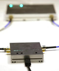LibreCAL Matching Electronic Calibration Kit For LibreVNA Antenna Analyzer With Storage Bag, metal unit with blue coax cables