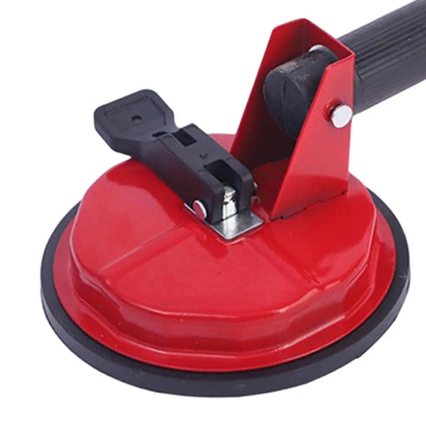 No Sweat Heavy Duty Vacuum Suction Cups featuring Dual Claw Grip Tool for easy glass handling and tile work close-up view.