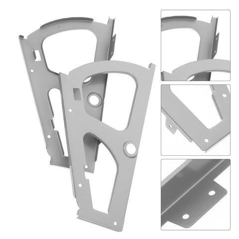 NAMOARLY set of 2 stainless steel heavy-duty shoe cabinet hinges for shoe shelves (front view).