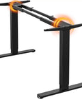 Beefy Dual Motor Standing Desk Frame With Electric Adjustable Legs For 44 To 90 Inch Desktops, 264 Lbs Weight Capacity, side view