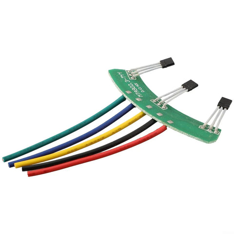 Badass 41F Hall Effect Sensor Board For 1000W To 2000W Brushless Motors On Electric Trikes with colored wires.