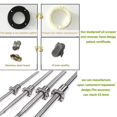 Complete SFU2005 Ball Screw Kit With DSG20H+ Nut Housing And BF15 End Supports Plus 35mm Coupler Made For High Performance CNC Builds And Precision Industrial Projects, C5 accuracy ball screw